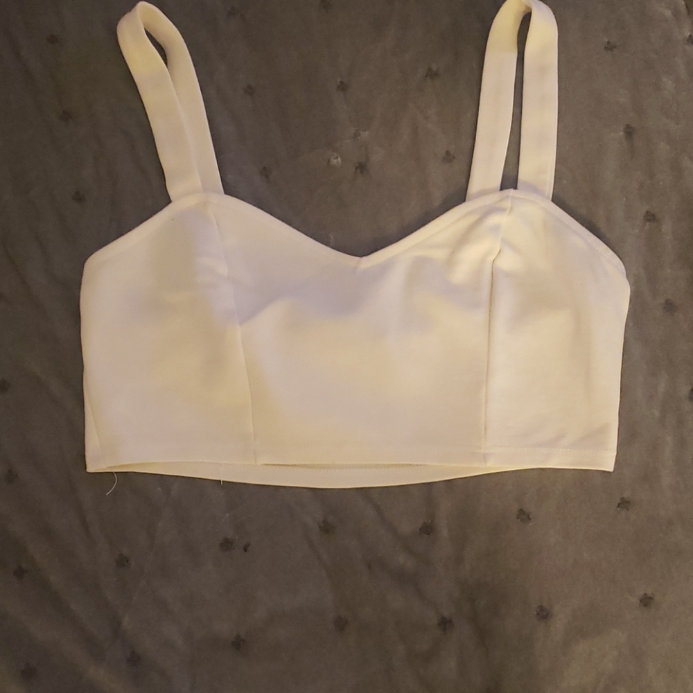 Crop top(white)